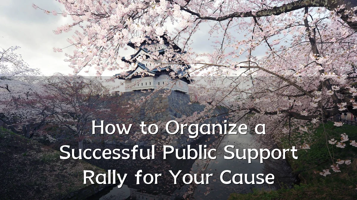 How to Organize a Successful Public Support Rally for Your Cause
