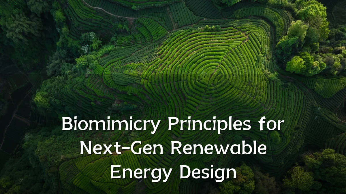 Biomimicry Principles for Next-Gen Renewable Energy Design