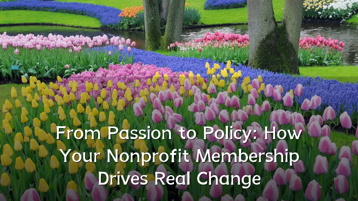 From Passion to Policy: How Your Nonprofit Membership Drives Real Change