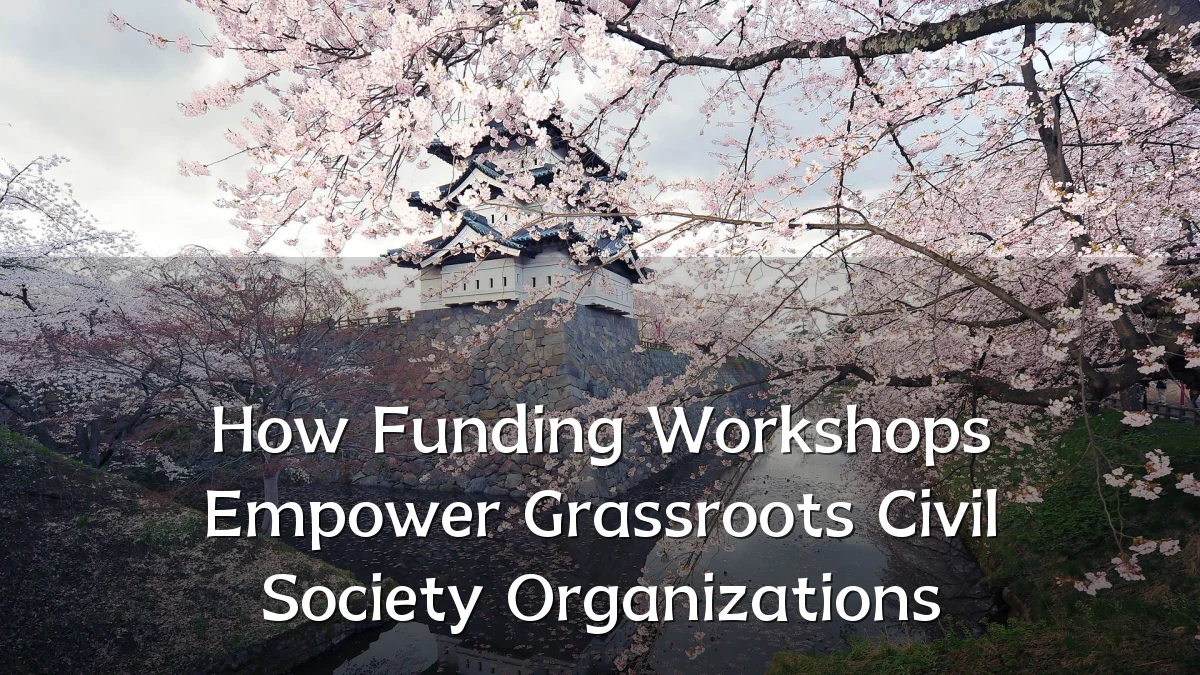 How Funding Workshops Empower Grassroots Civil Society Organizations