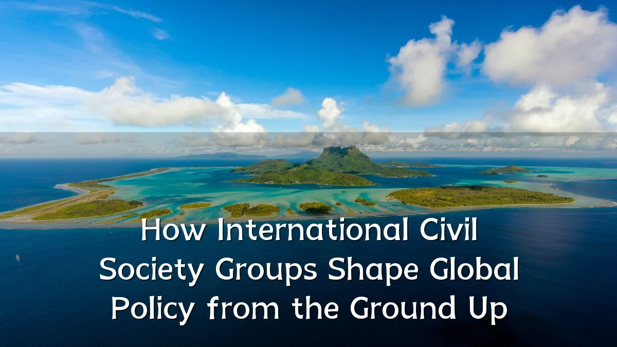 How International Civil Society Groups Shape Global Policy from the Ground Up