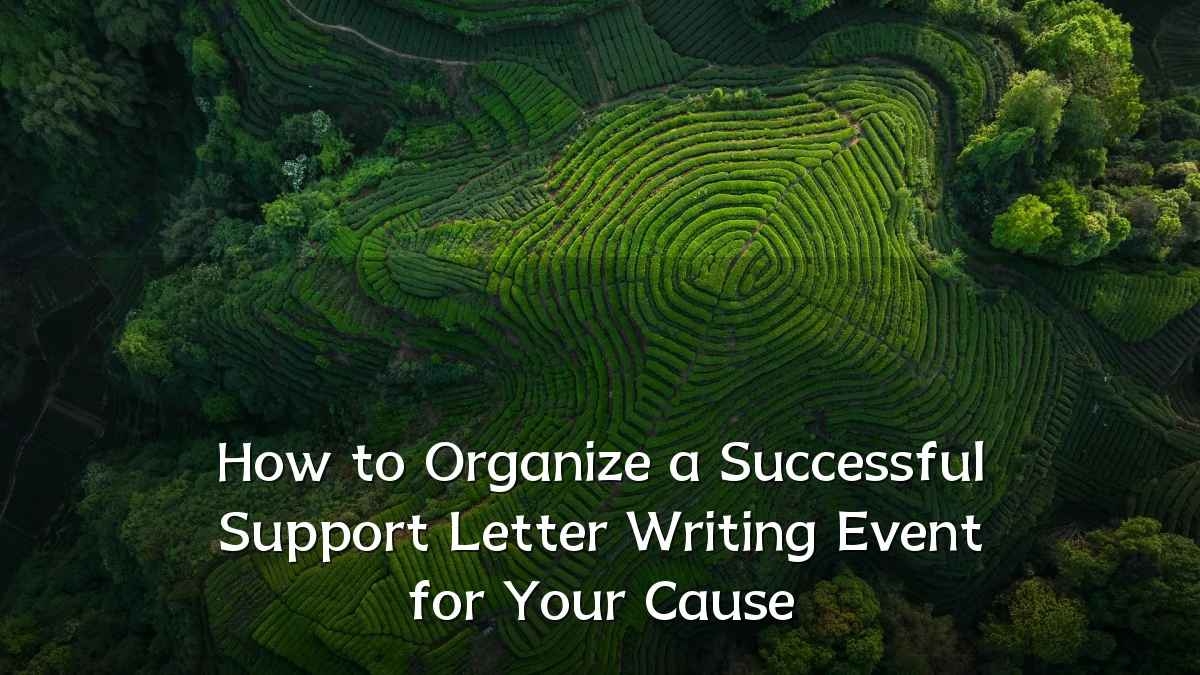 How to Organize a Successful Support Letter Writing Event for Your Cause