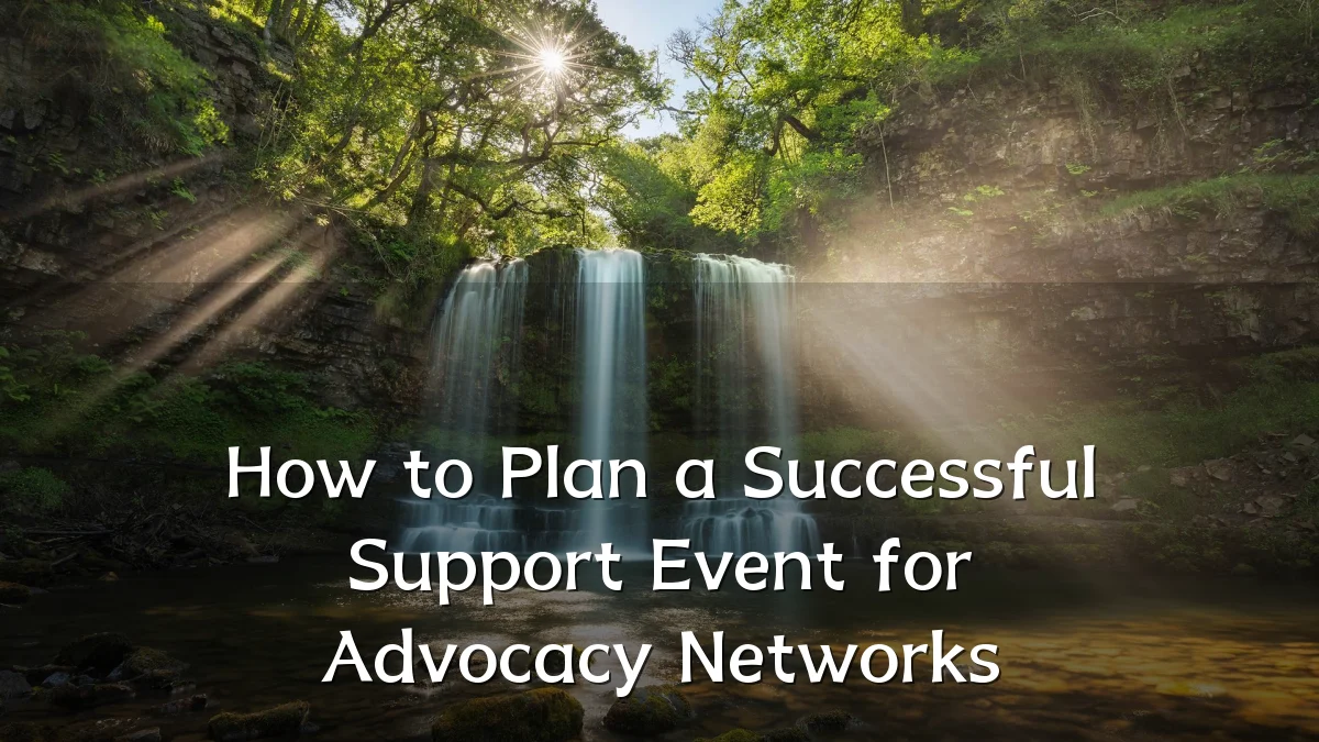 How to Plan a Successful Support Event for Advocacy Networks