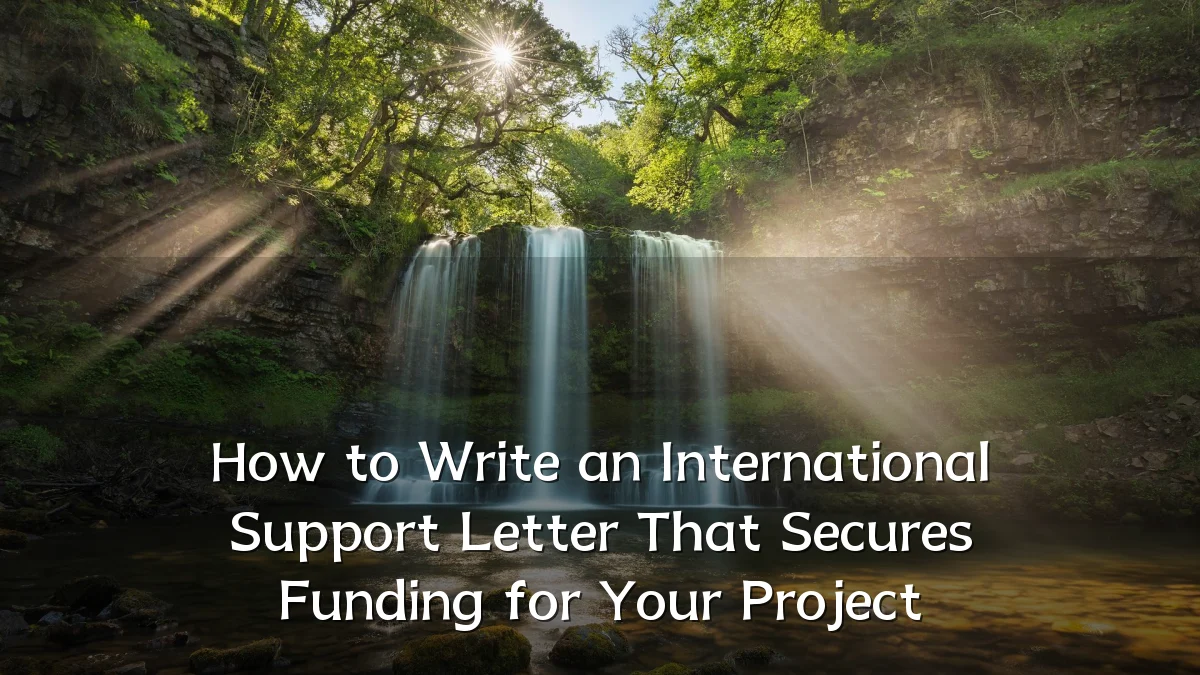 How to Write an International Support Letter That Secures Funding for Your Project