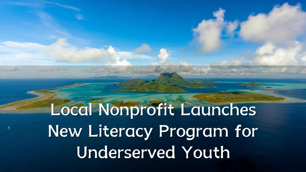 Local Nonprofit Launches New Literacy Program for Underserved Youth