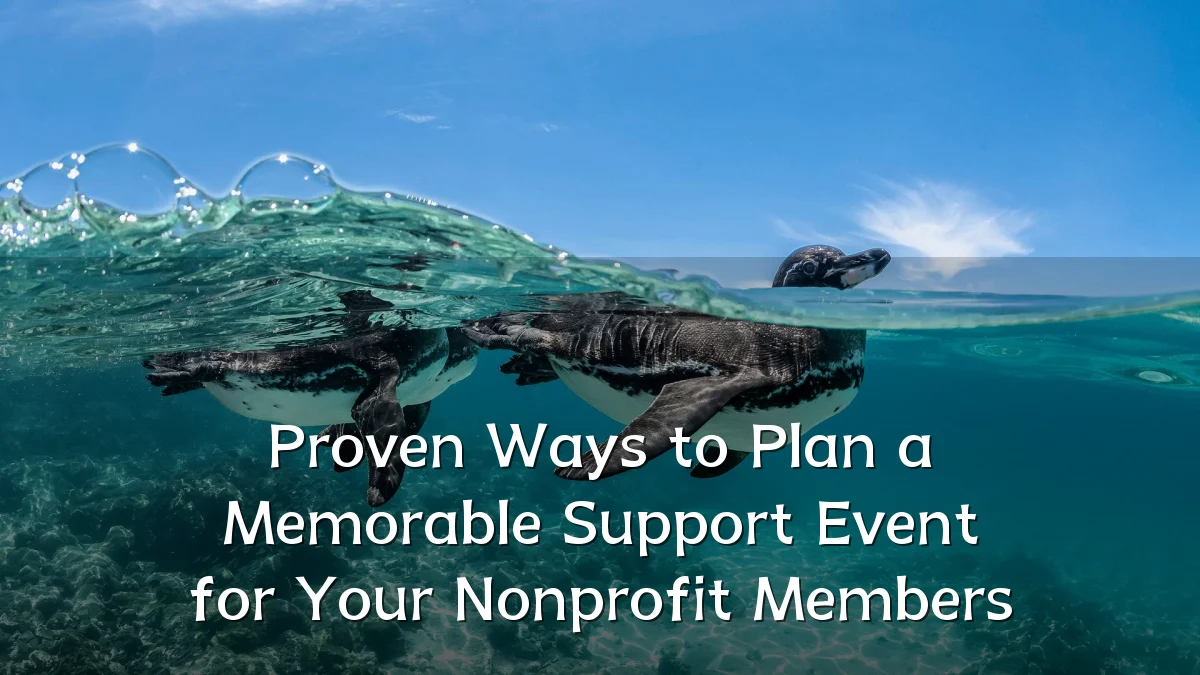 Proven Ways to Plan a Memorable Support Event for Your Nonprofit Members
