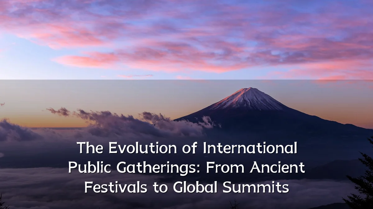 The Evolution of International Public Gatherings: From Ancient Festivals to Global Summits