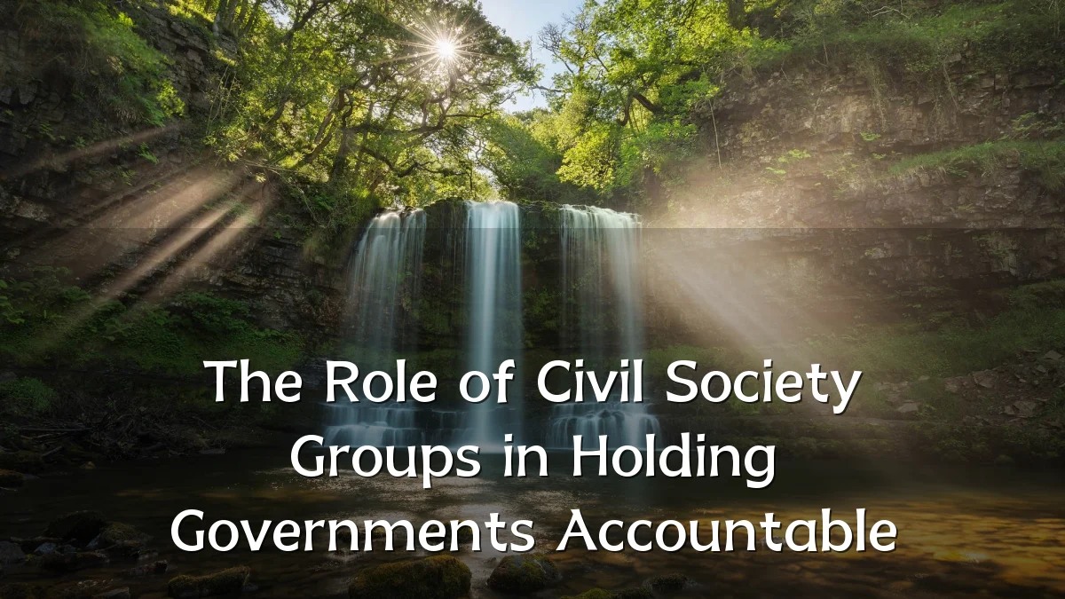 The Role of Civil Society Groups in Holding Governments Accountable