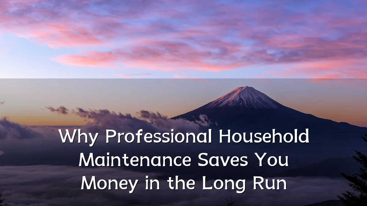Why Professional Household Maintenance Saves You Money in the Long Run
