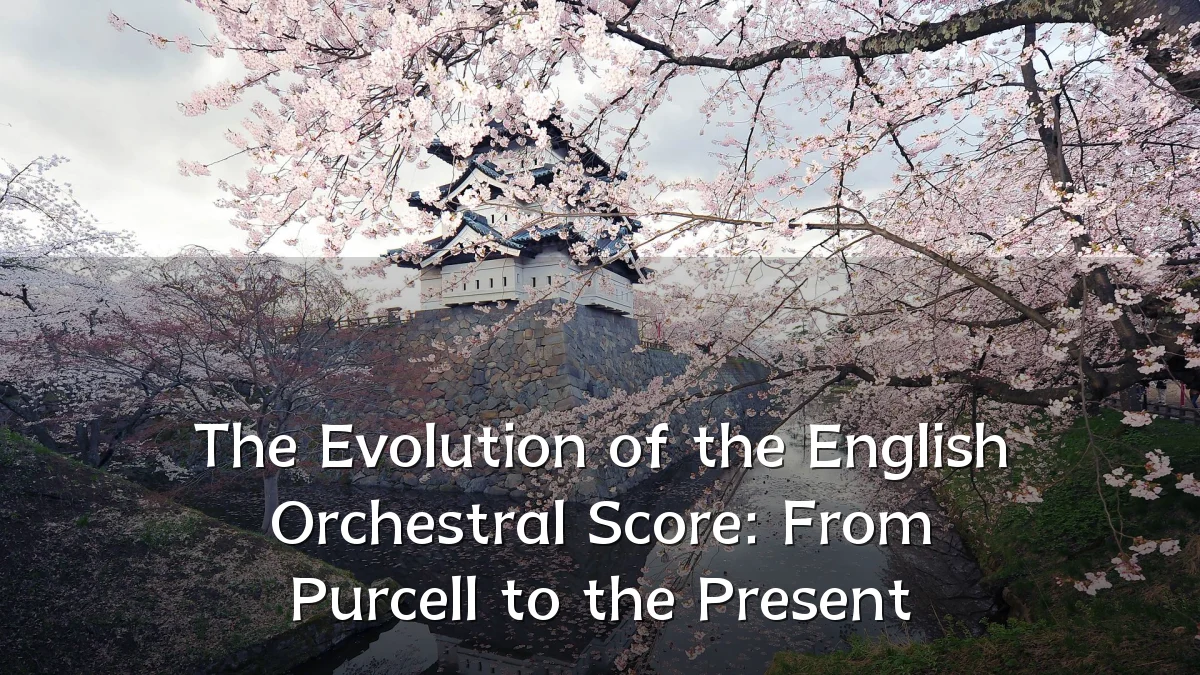 The Evolution of the English Orchestral Score: From Purcell to the Present